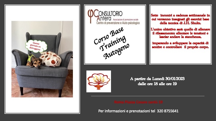 corso base training autogeno Roma